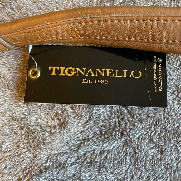 Tignanello Tropical Floral Hobo Bag with Tan Leather Trim NWT - Picture 2 of 10